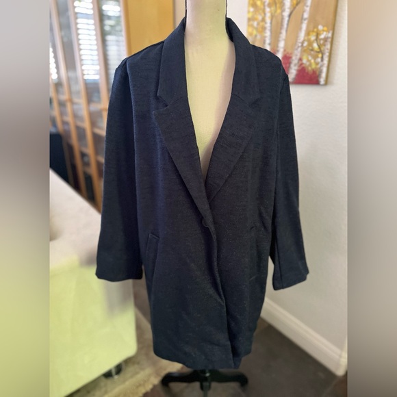Old Navy - dark denim color light coat - Picture 1 of 10